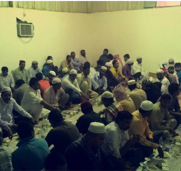 إفطار الصائمين في المسجد الجامع ببلدة رغبة